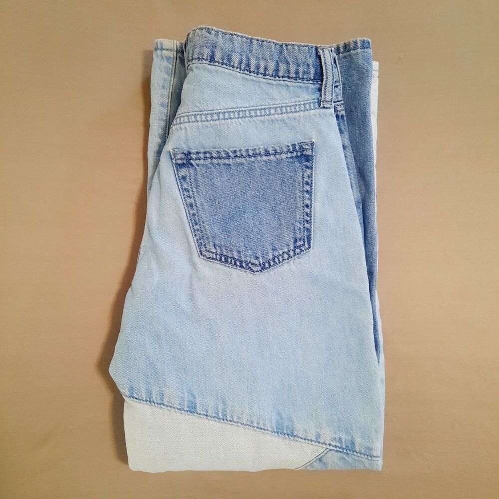 Gap Kids Patchwork Size 10 Low Stride Wide Leg Jeans - Picture 13 of 13